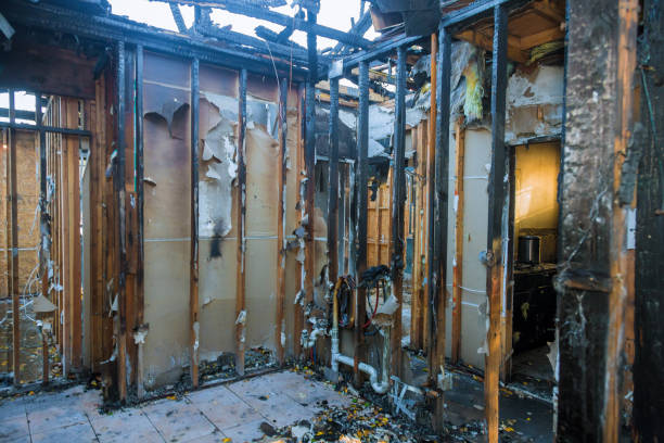 Professional Fire Damage Assessment technician working in Glen Gardner, NJ